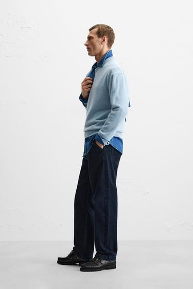 CASHMERE - WOOL SWEATER - Light blue by Zara - Image 3