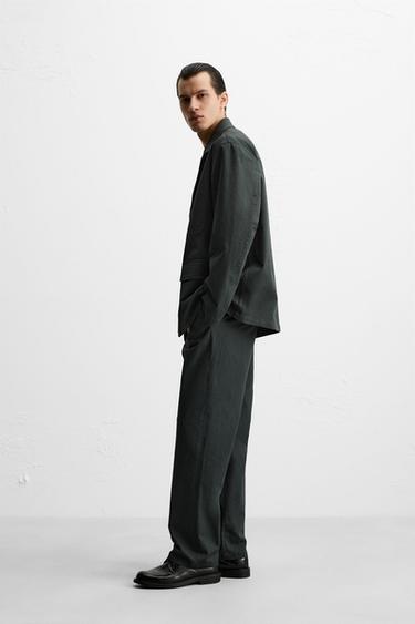 RELAXED FIT SUIT BLAZER - Anthracite grey by Zara - Image 3