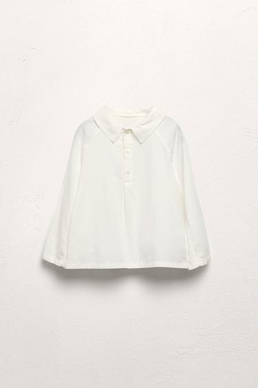 2-5 ANOS/ CAMISA COLO PICO LIMITED EDITION - Branco roto de Zara