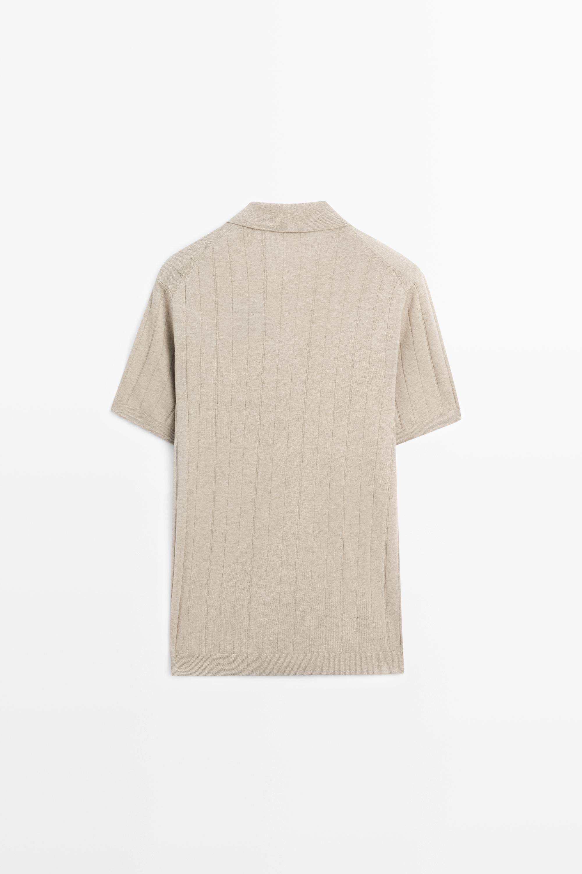 Polo à manches courtes en maille avec coton