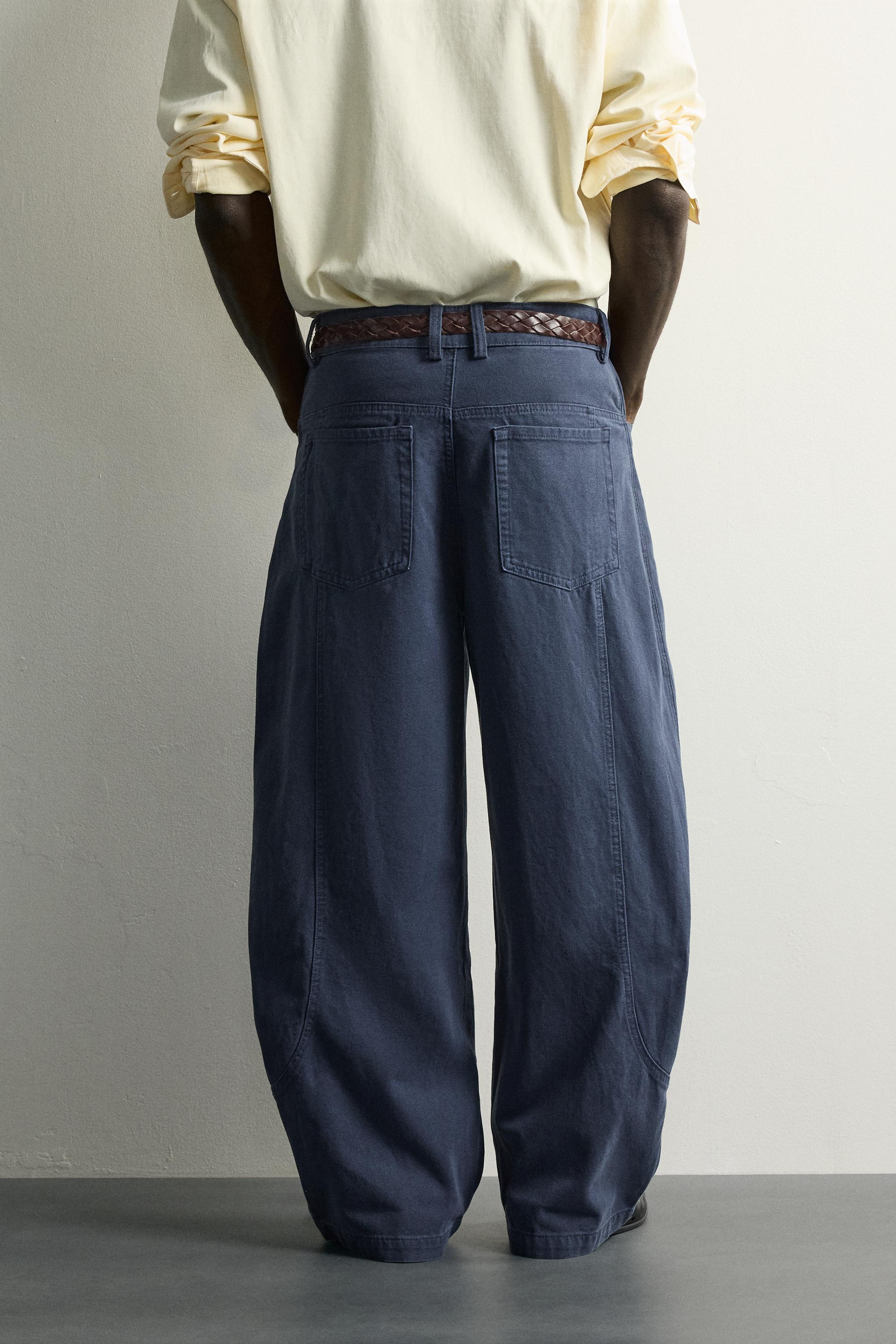SEAMED RELAXED FIT PANTS