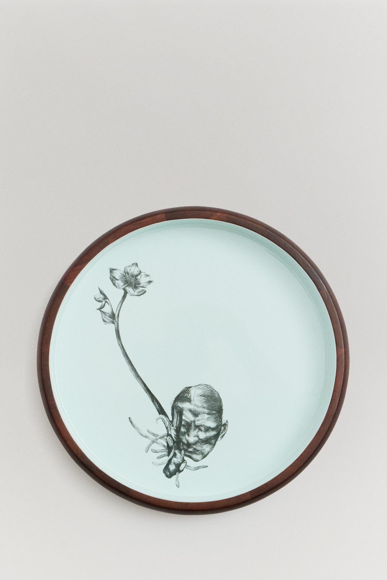 THE ALDIQUÀ ROUND TRAY — Light blue
