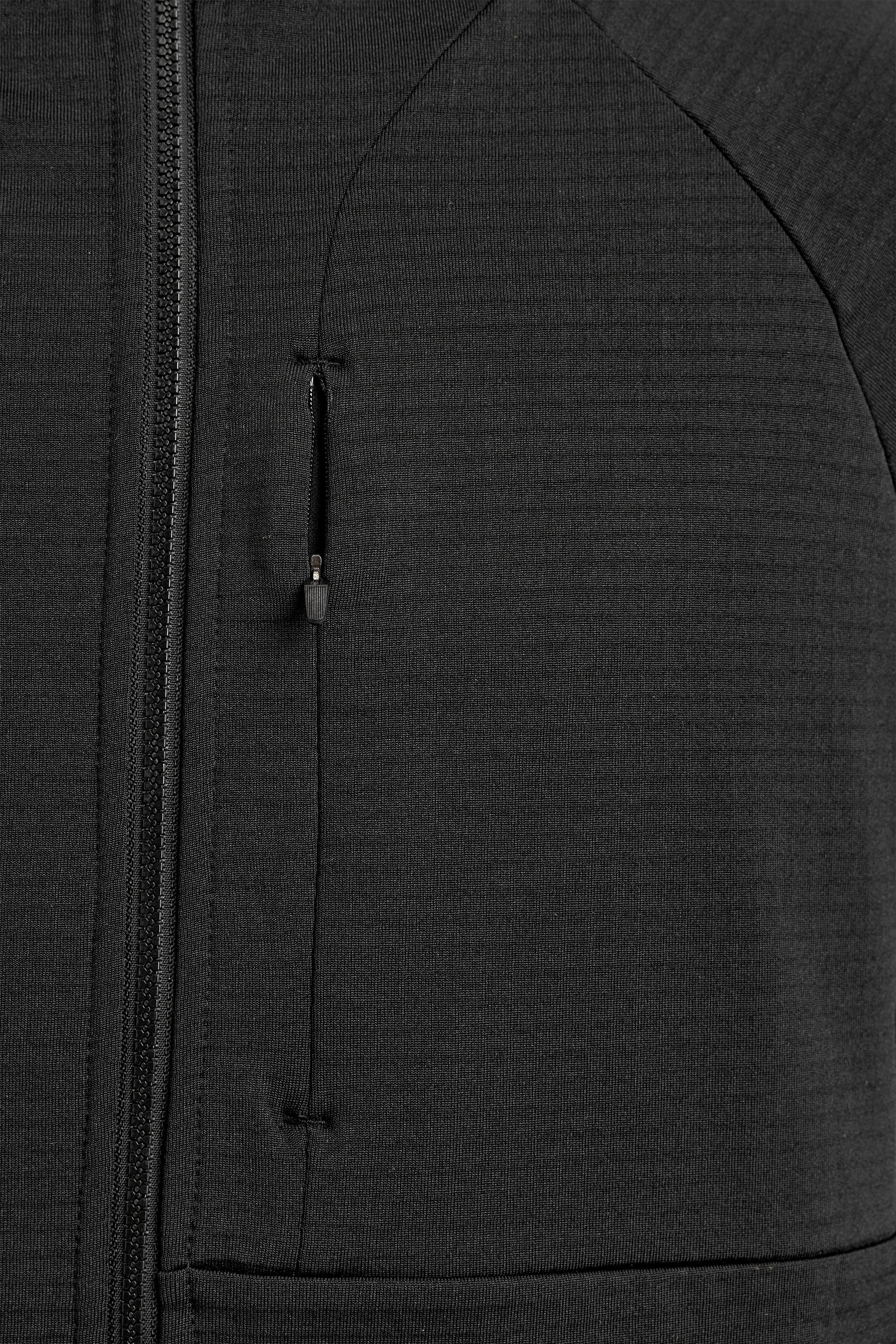 TECHNICAL COMBINATION FLEECE HOODIE SWEATSHIRT