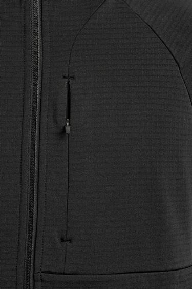 TECHNICAL FLEECE-LINED HOODIE - Black by Zara - Image 9