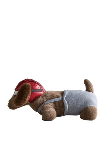 CHILDREN'S AVIATOR DACHSHUND SOFT TOY - Multicoloured by Zara