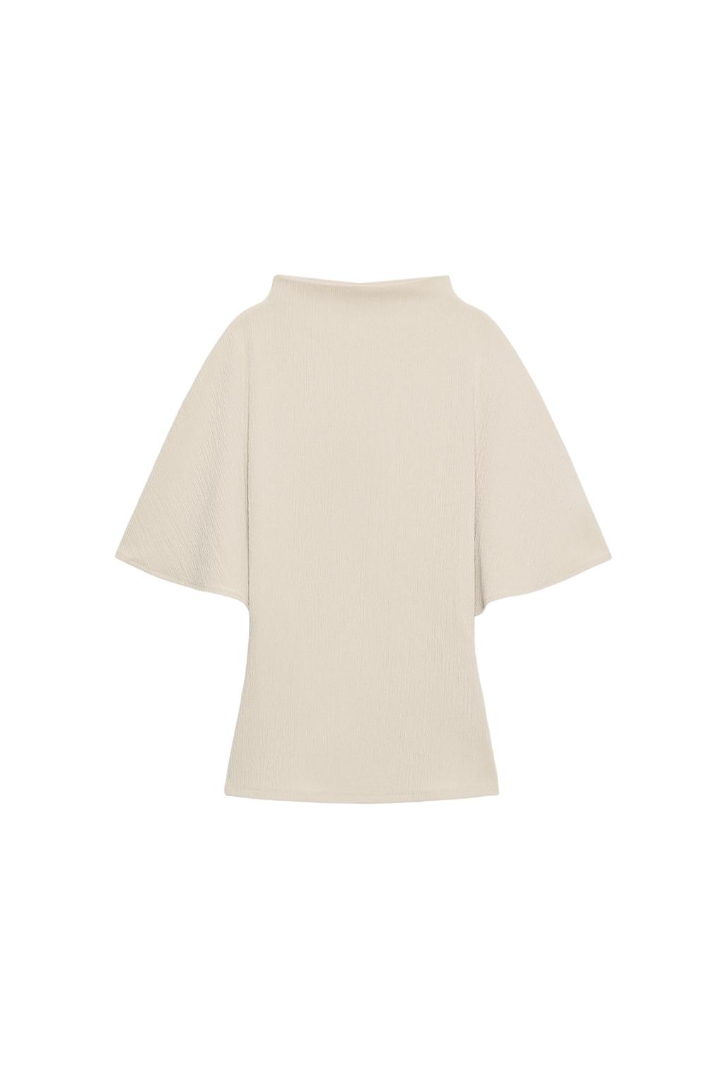 PLEATED TEXTURED TOP - image 3