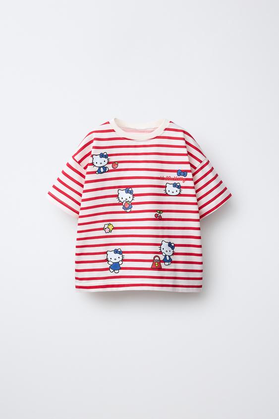 CAMISETA RAYAS HELLO KITTY © SANRIO - Crudo de Zara - Imagen 0