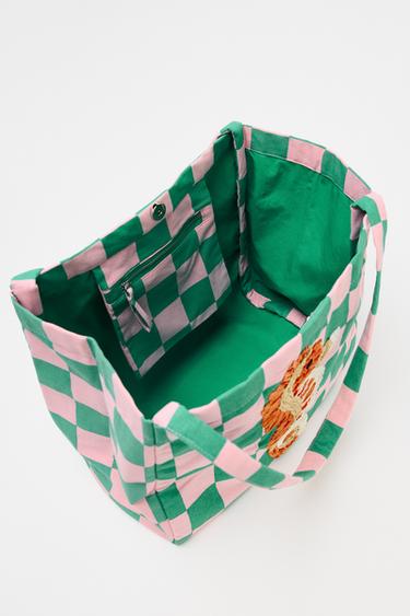 FABRIC DESIGN TOTE BAG - Multicoloured by Zara - Image 4