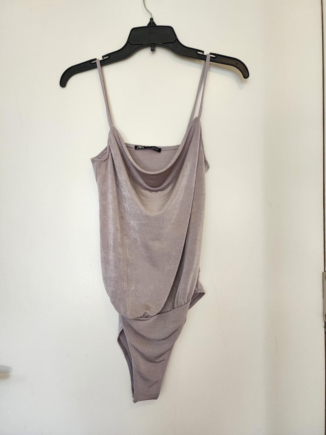DRAPED NECKLINE BODYSUIT