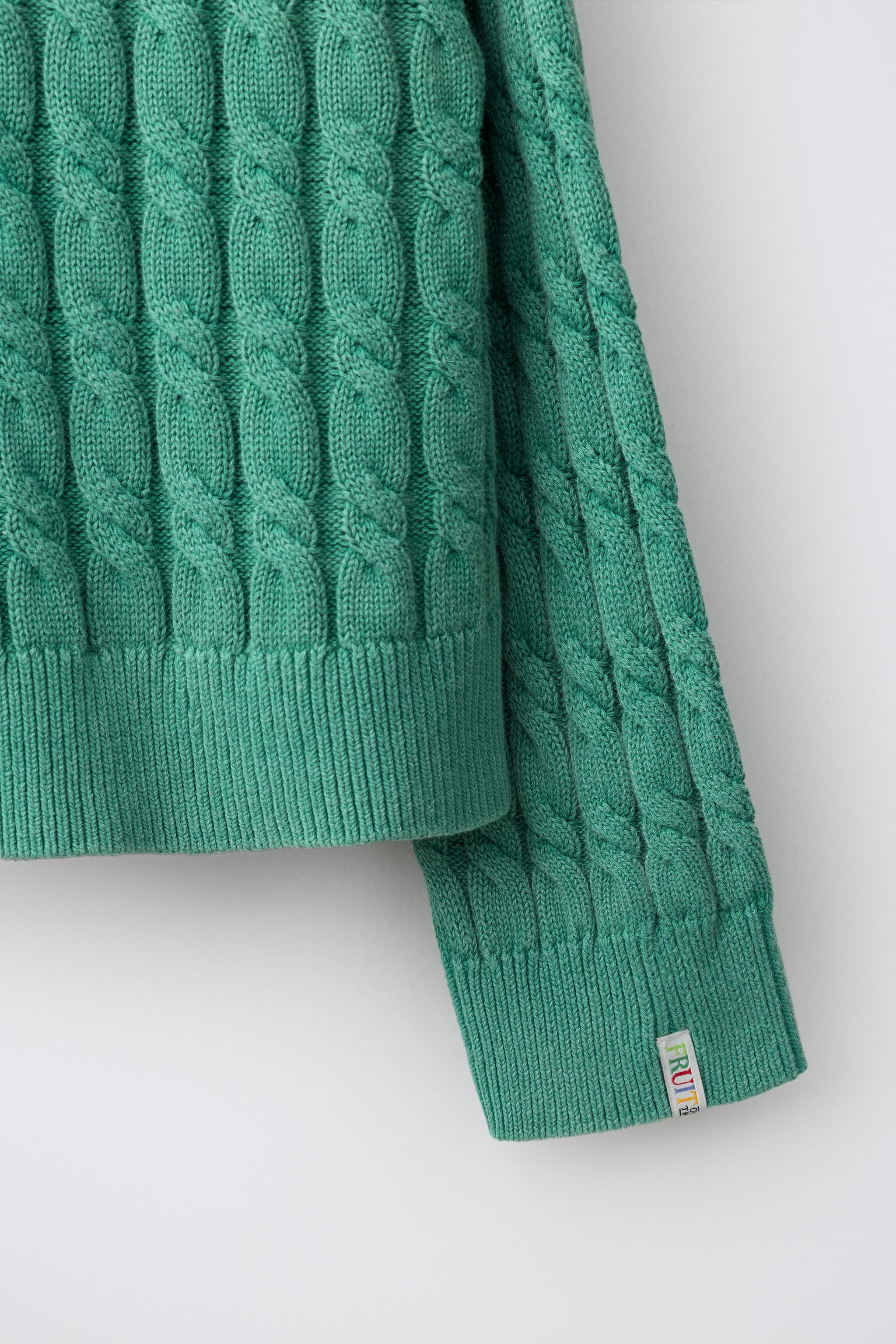 GILET EN MAILLE À TORSADES FRUIT OF THE LOOM™
