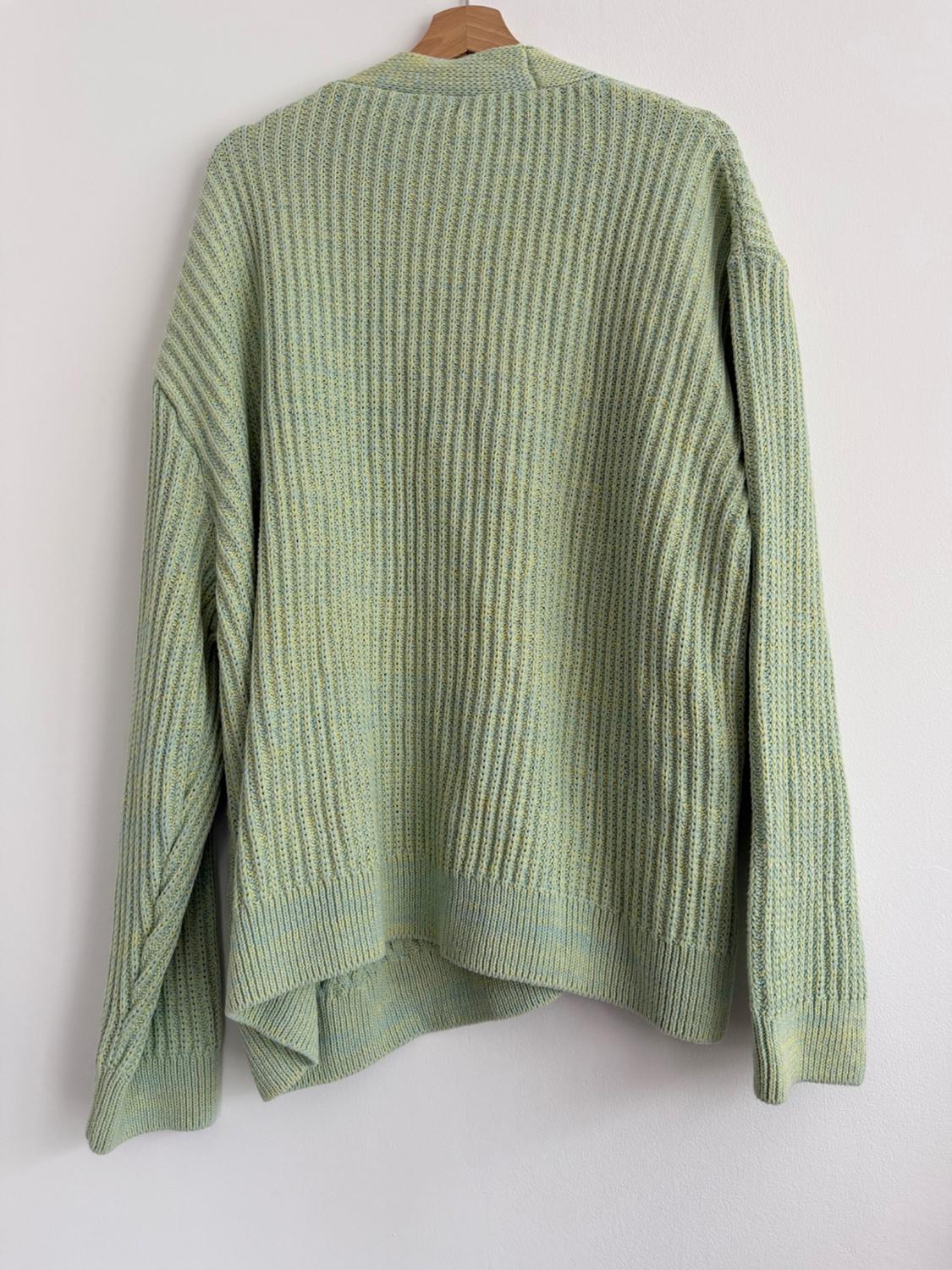 TEXTURED CABLE-KNIT CARDIGAN - Image 2