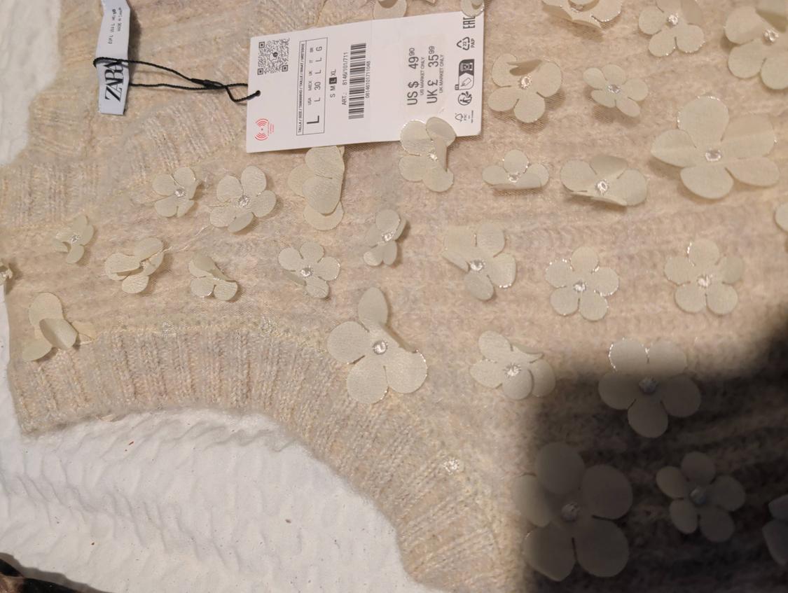 MATCHING FLORAL KNIT SWEATER VEST - Image 3