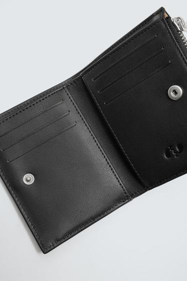 LEATHER WALLET - Black by Zara - Image 3