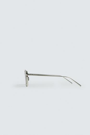 SQUARE METAL SUNGLASSES - Silver by Zara - Image 4