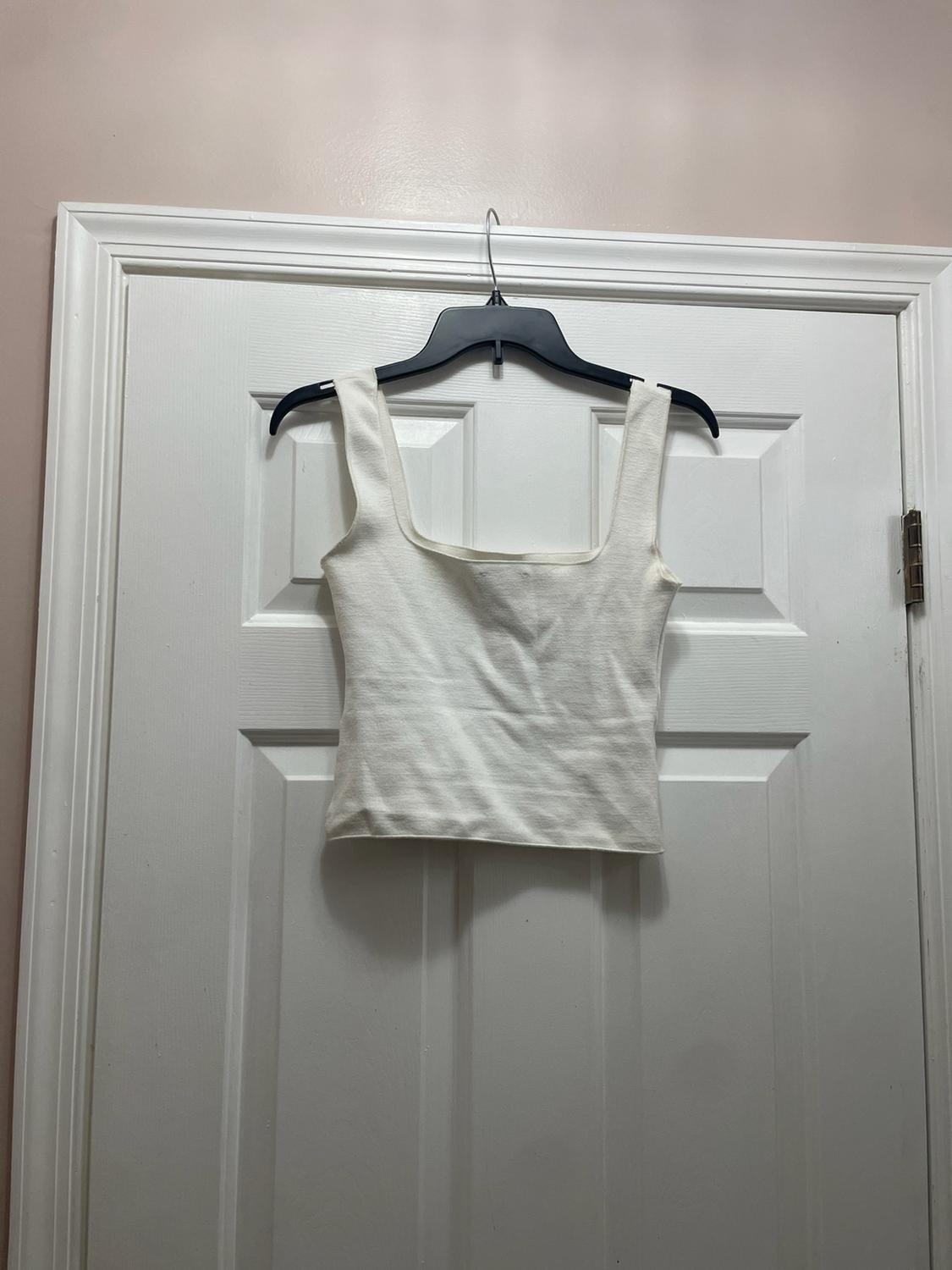 STRETCH KNIT PEARL TOP - Image 2