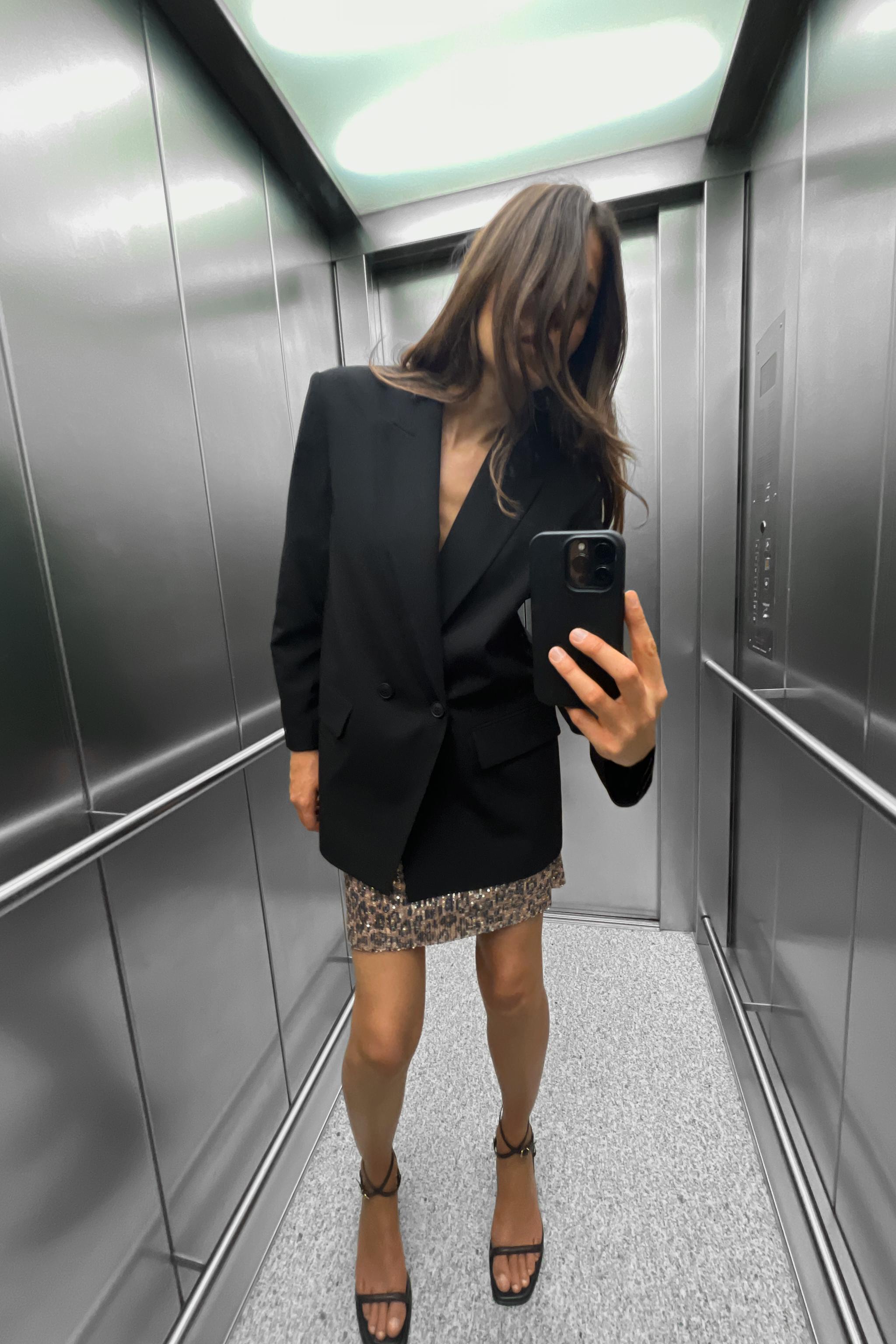 Blazer noir femme zara sale