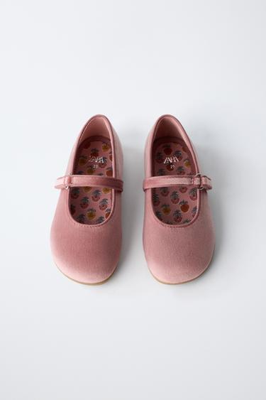 BALLERINES BAREFOOT EFFET VELOURS - Rose de Zara - Image 8