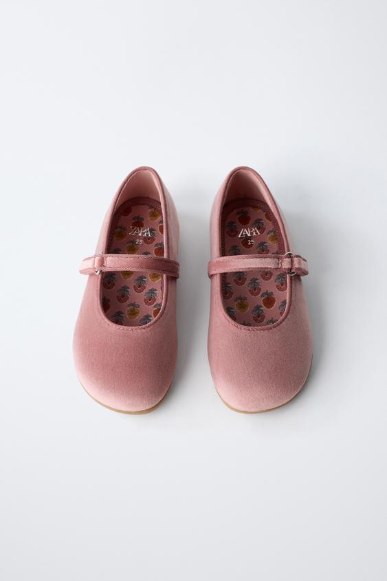 BALLERINES BAREFOOT EFFET VELOURS - Rose de Zara - Image 8