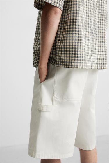 BERMUDA RELAXED FIT - Blanc de Zara - Image 4