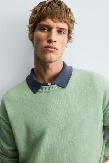 REVERSE EFFECT COTTON SWEATER - Mint by Zara - Image 4