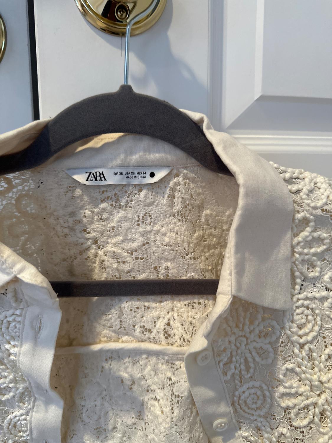 LACE CROP SHIRT - Image 2
