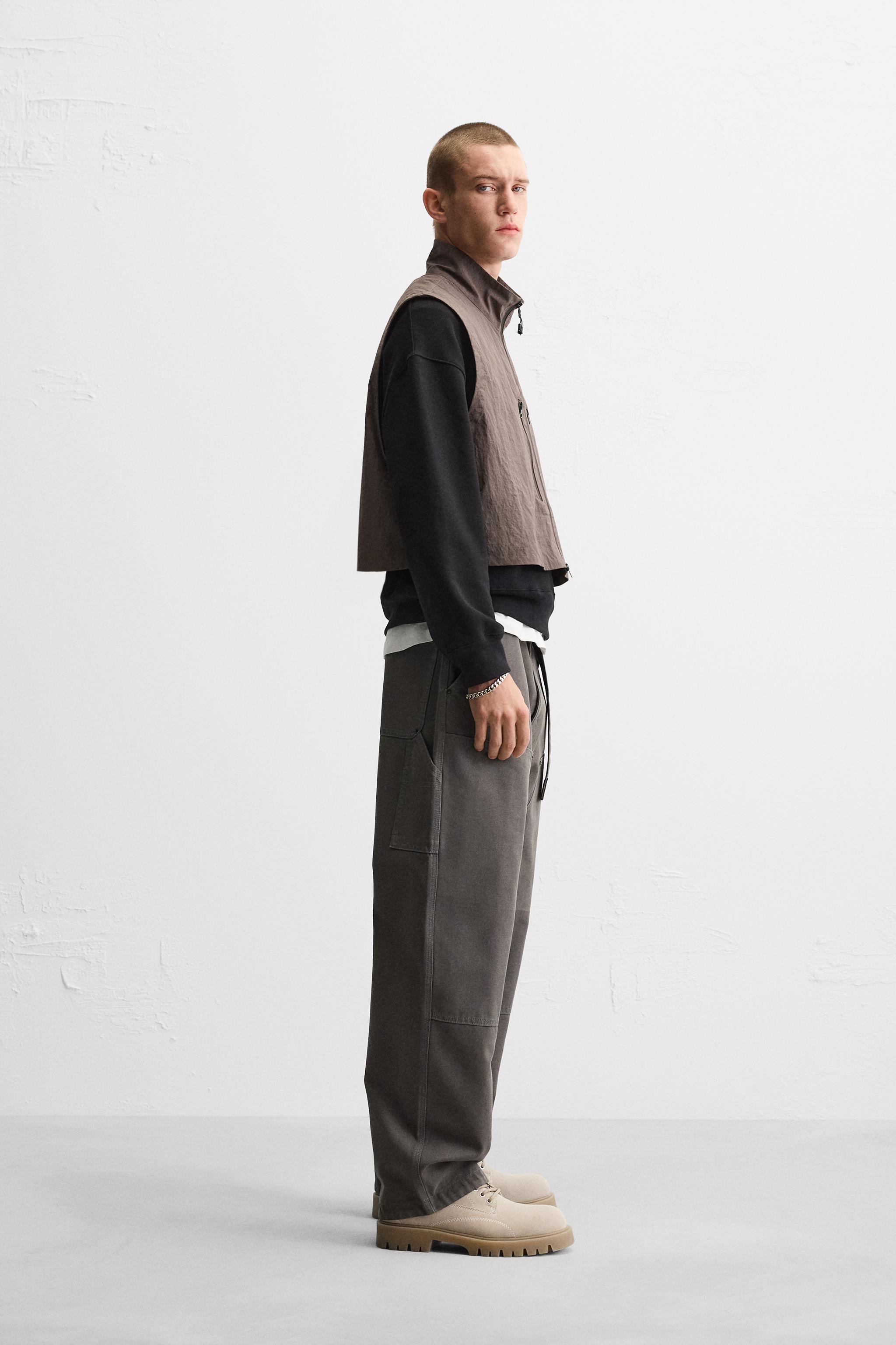 BOXY FIT VEST X ALL CAPS STUDIO - Ocher | ZARA United States