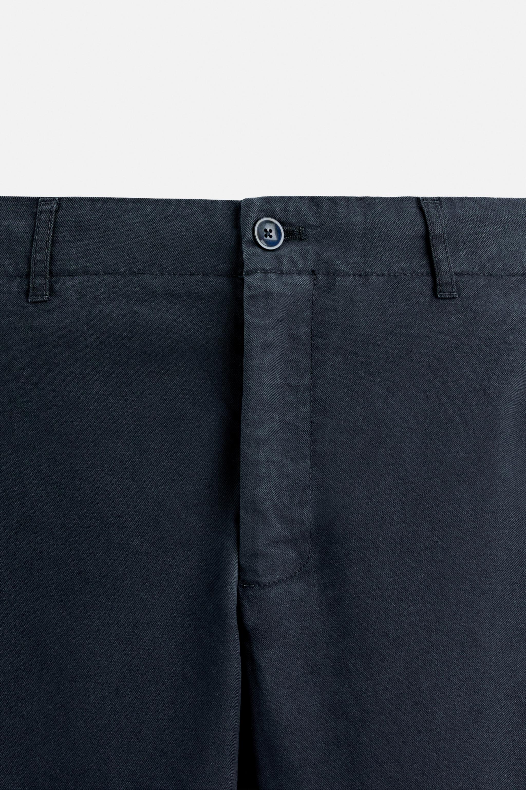 CALÇA CHINO REGULAR FIT - Azul-marinho | ZARA Brasil