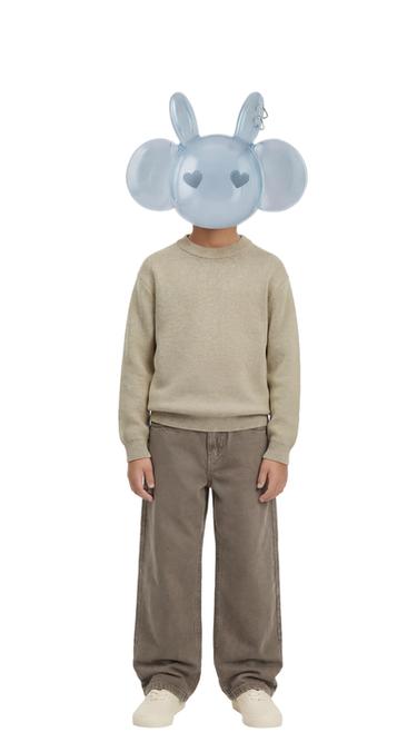 PLAIN KNIT JUMPER - Light khaki by Zara