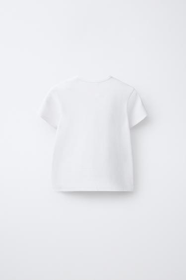 PRINTED T-SHIRT - White by Zara - Image 1