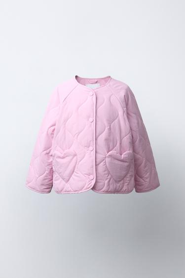 СТЬОБАНА КУРТКА З СЕРДЕЧКАМИ - Рожевий Zara