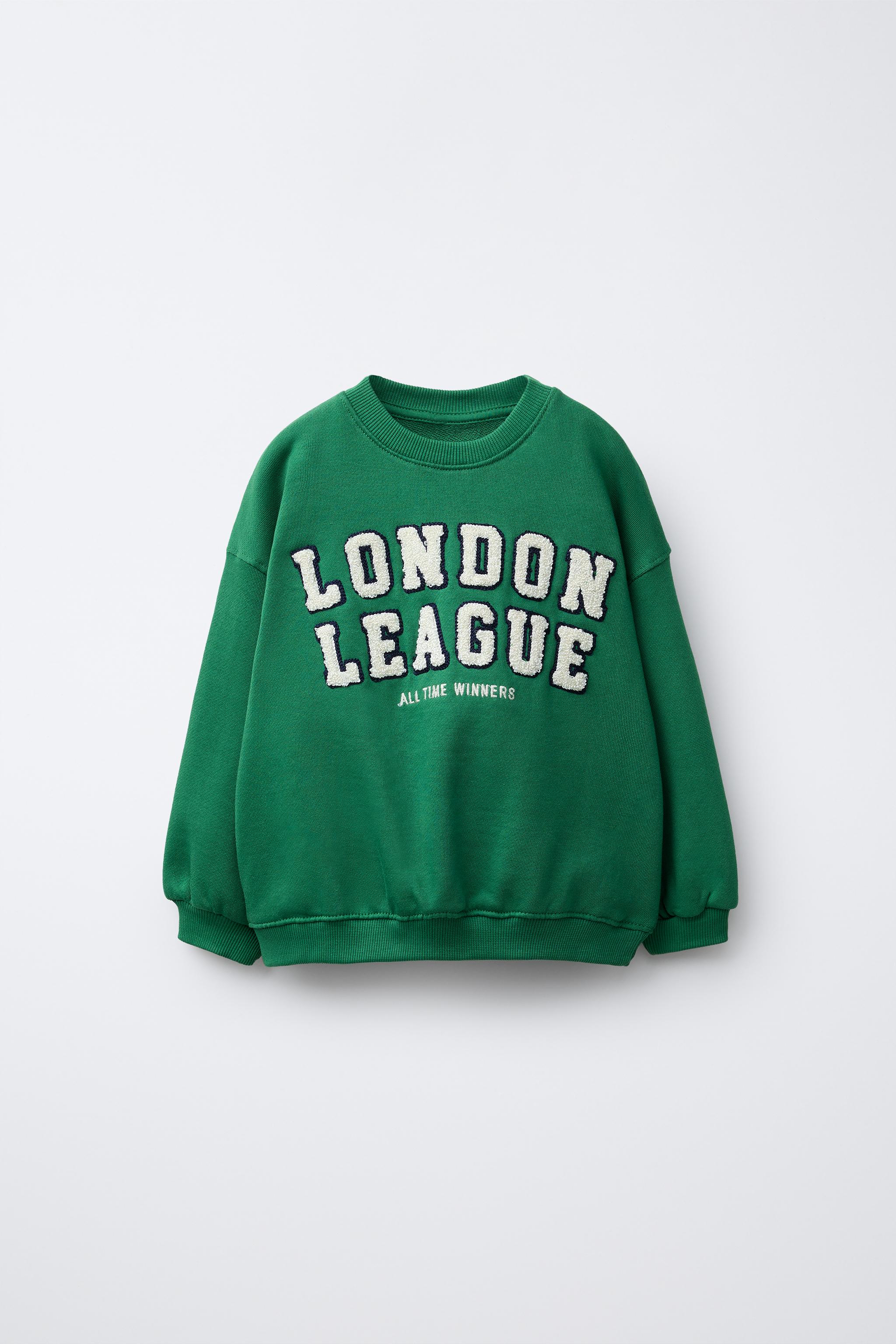 ★ドイツ発*ZARA*新作*ウォッシュドスウェット/GREEN★ ウォッシュド加工ジップアップスウェットシャツ - ライト