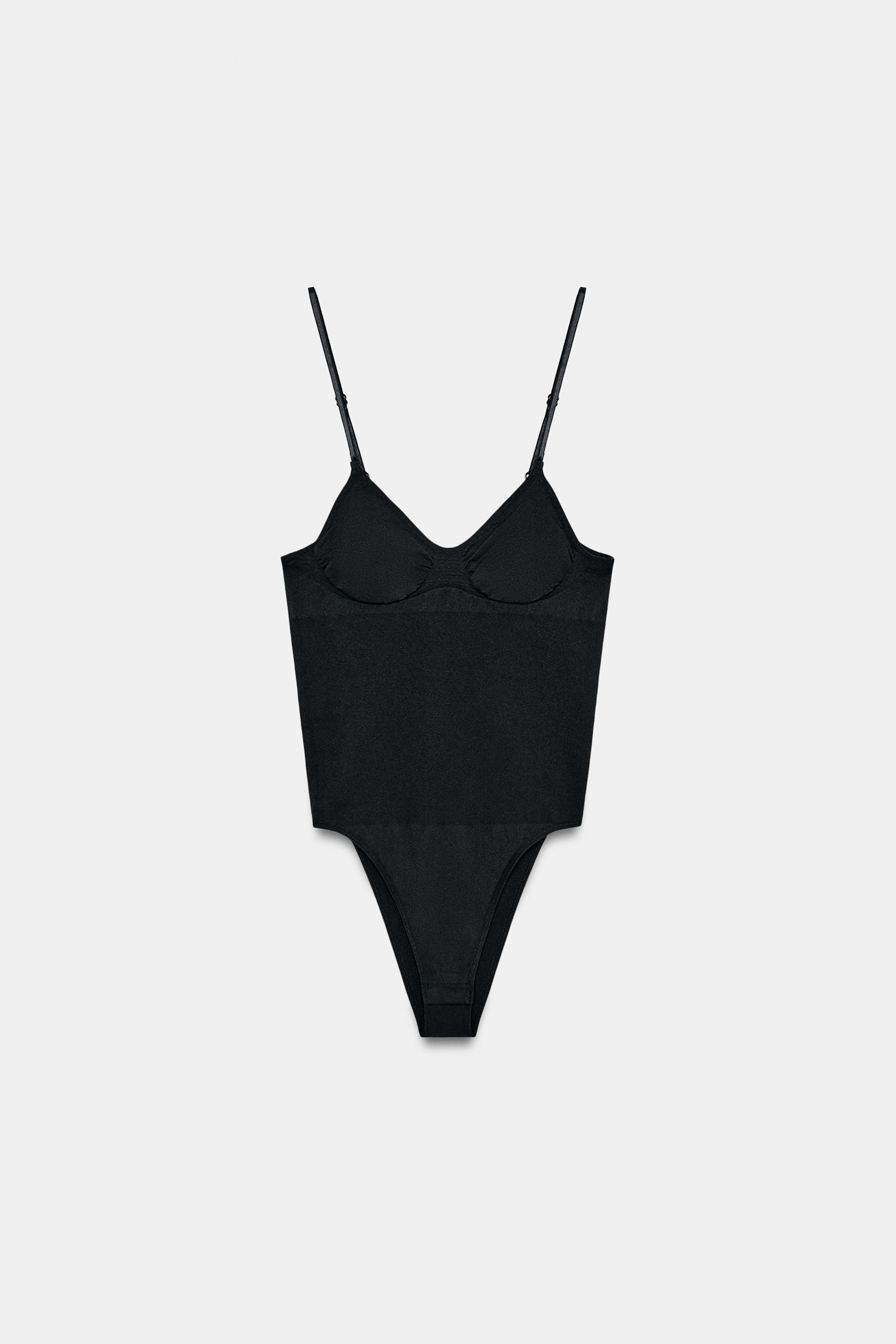 SEAMLESS BODYSUIT WITH STRAPS