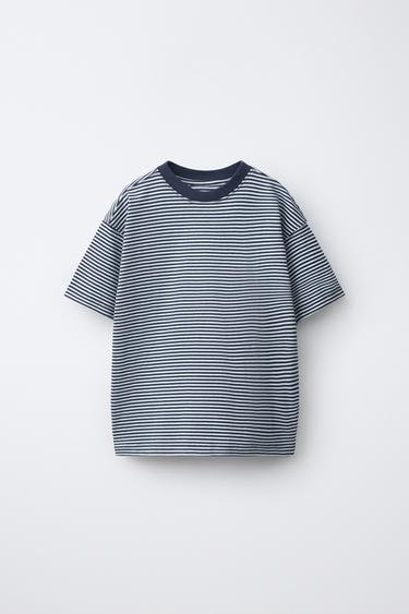 Zara STRIPED PRINT T-SHIRT - striped - Image 0