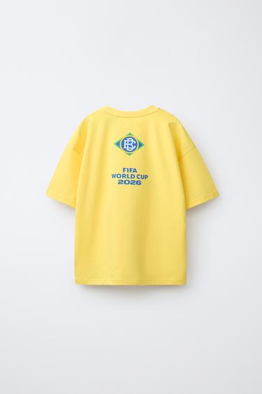 Zara MAJICA S PRINTOM BRAZIL FIFA WORLD CUP ™ 2026 – Žuta