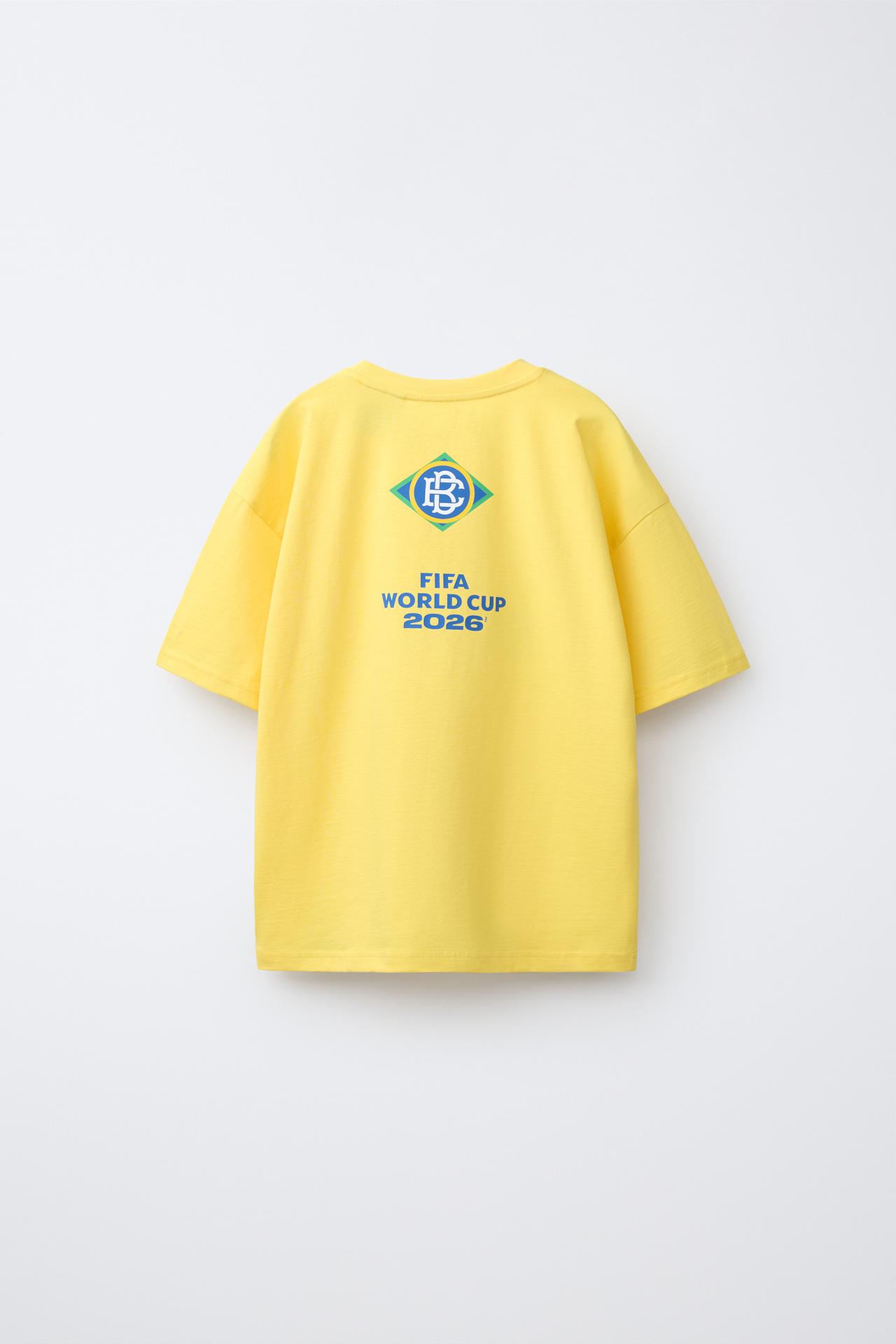 BRAZIL FIFA WORLD CUP ™ 2026 PRINTED T-SHIRT — Yellow