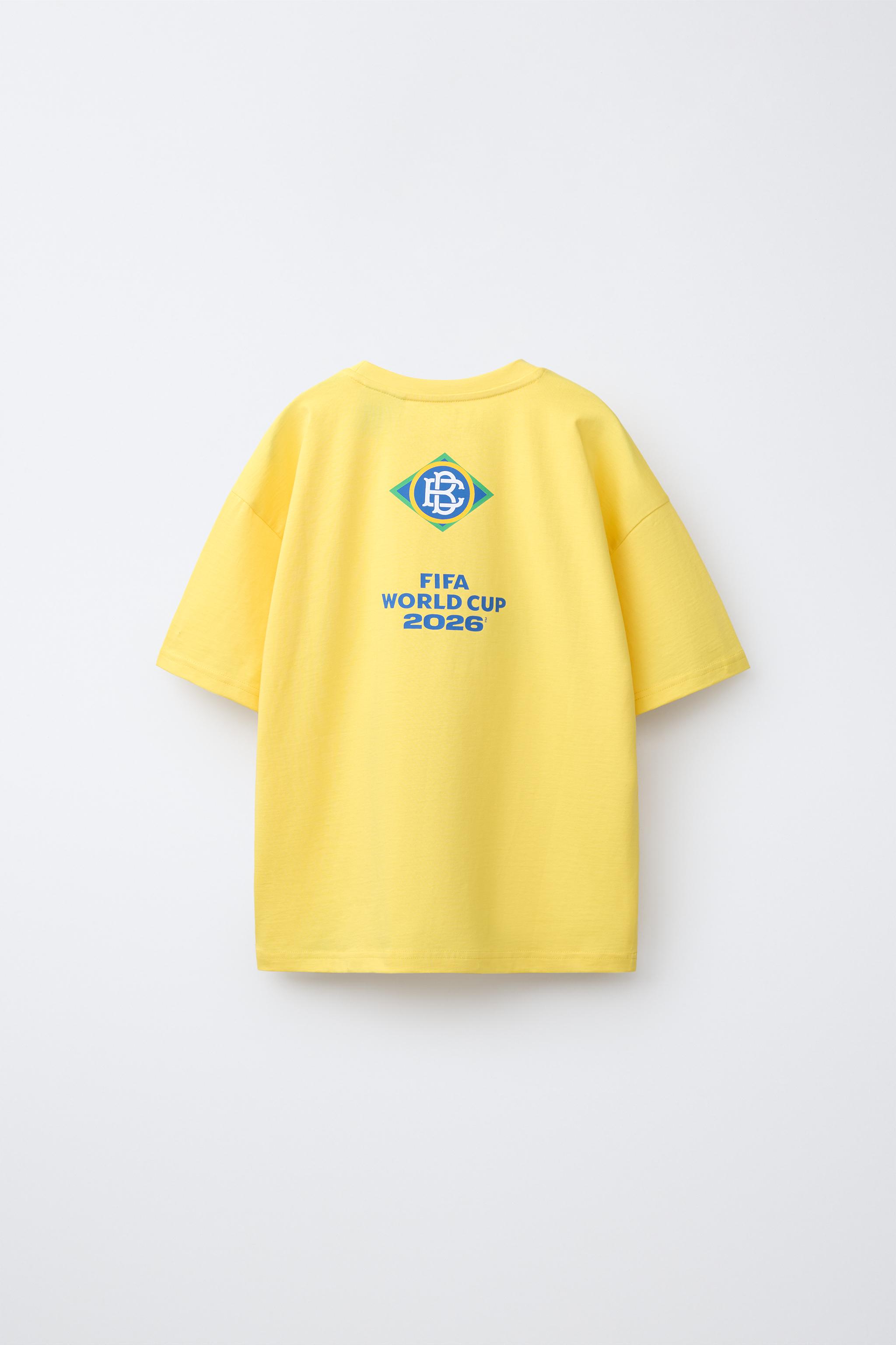 Детские футболки Zara BRAZIL FIFA WORLD CUP ™ 2026 PRINTED T-SHIRT — фото 2