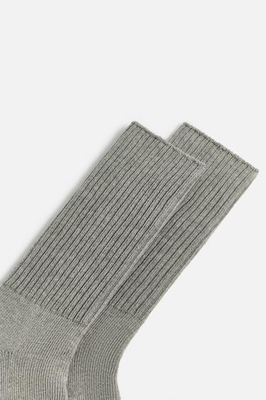 RIB SOCKS - Grey marl by Zara - Image 4