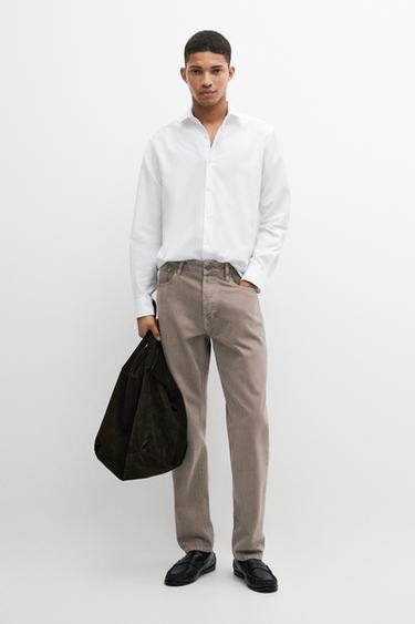 Camisa regular fit twill 100% algodón - Blanco de Zara - Imagen 0