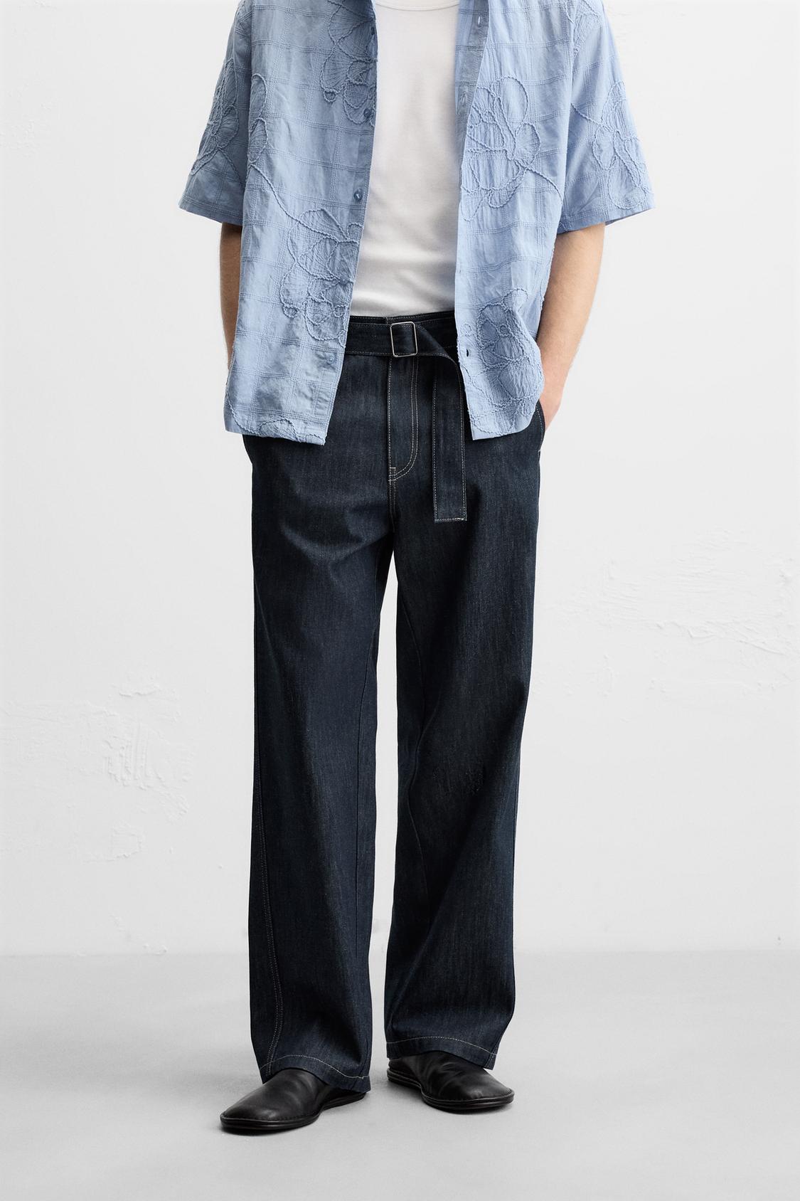 JEANS STRAIGHT FIT CON CINTURA