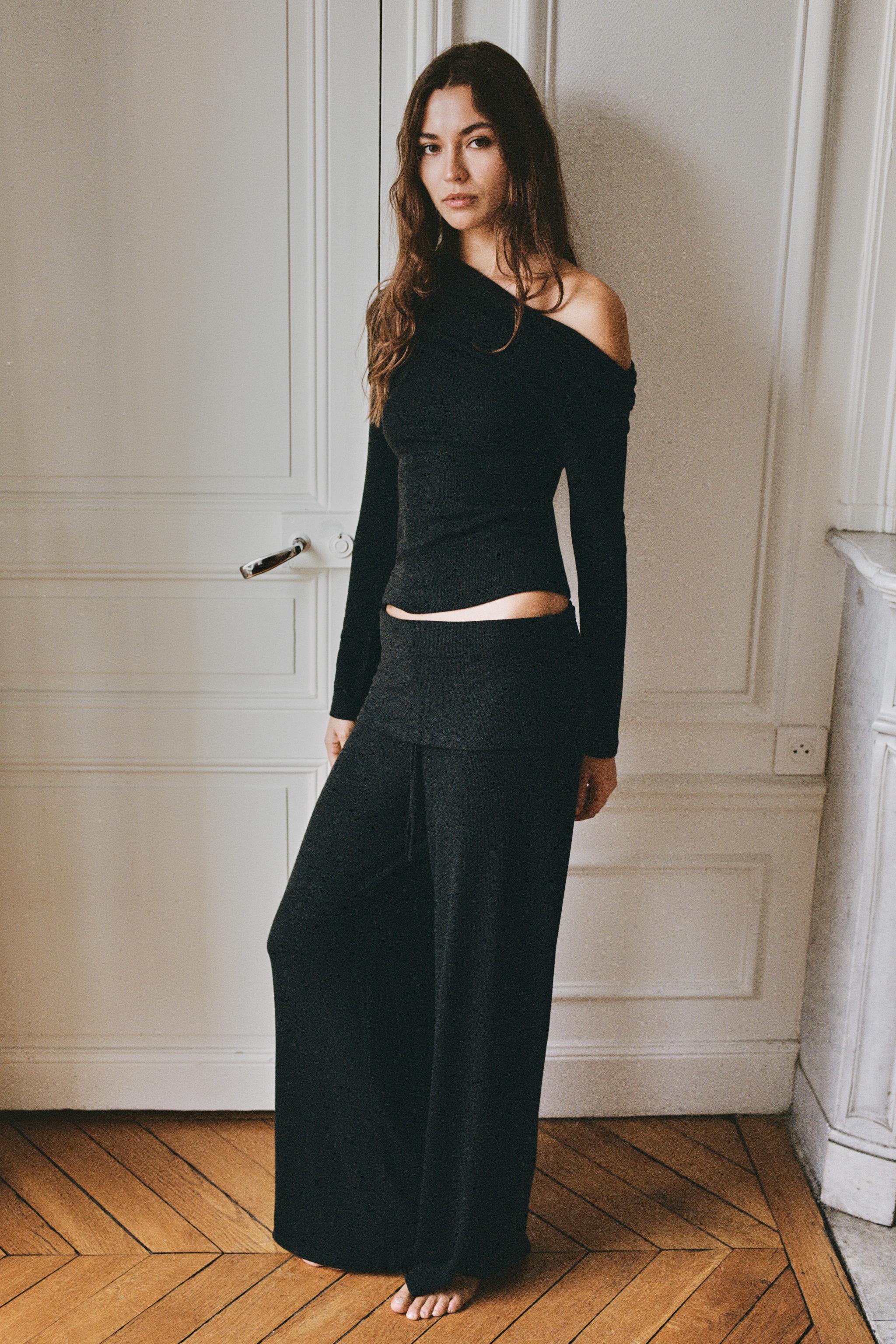 PANTALON SOFT À CEINTURE LARGE