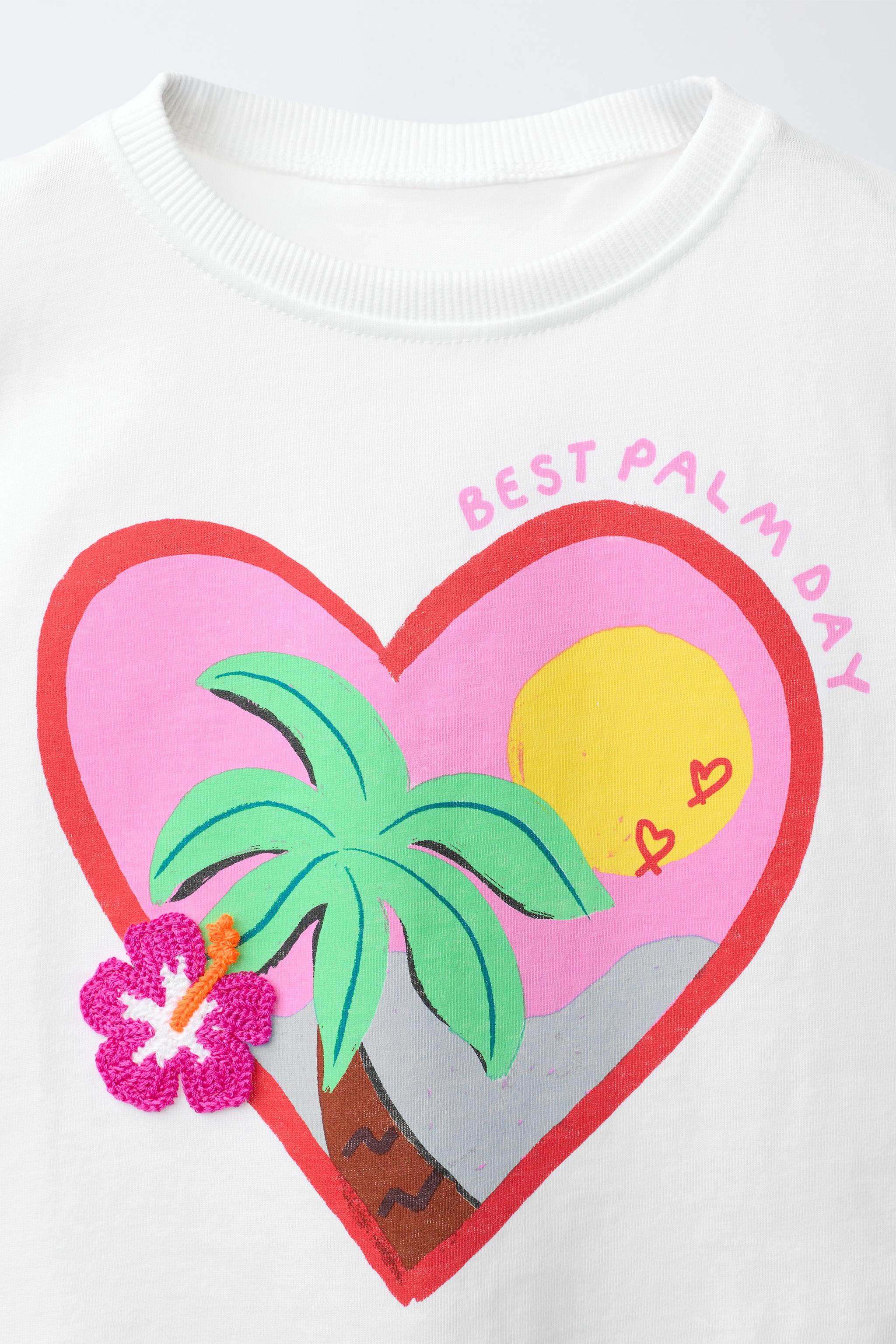 T-SHIRT À IMPRIMÉ TROPICAL