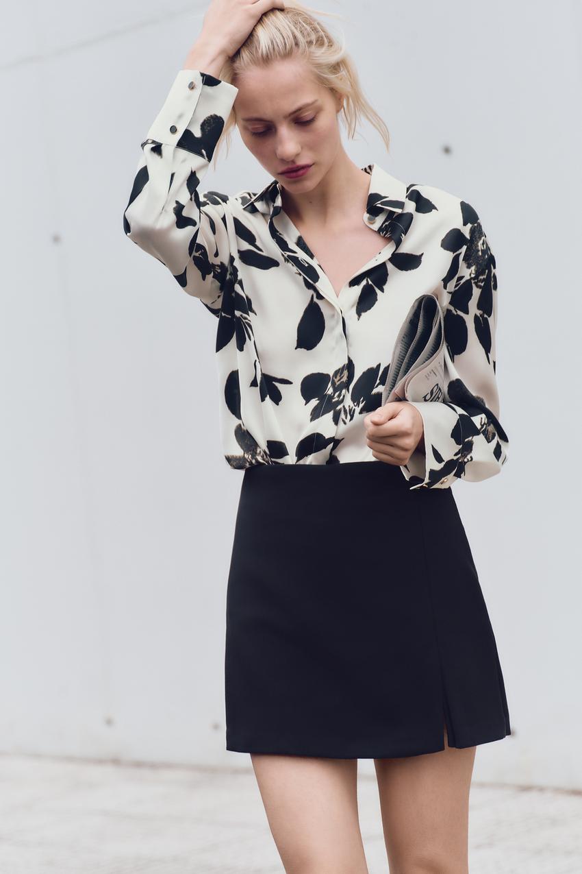 Animal Print Camisa Oversize Estampada Zara Camisa Zara Leopardo