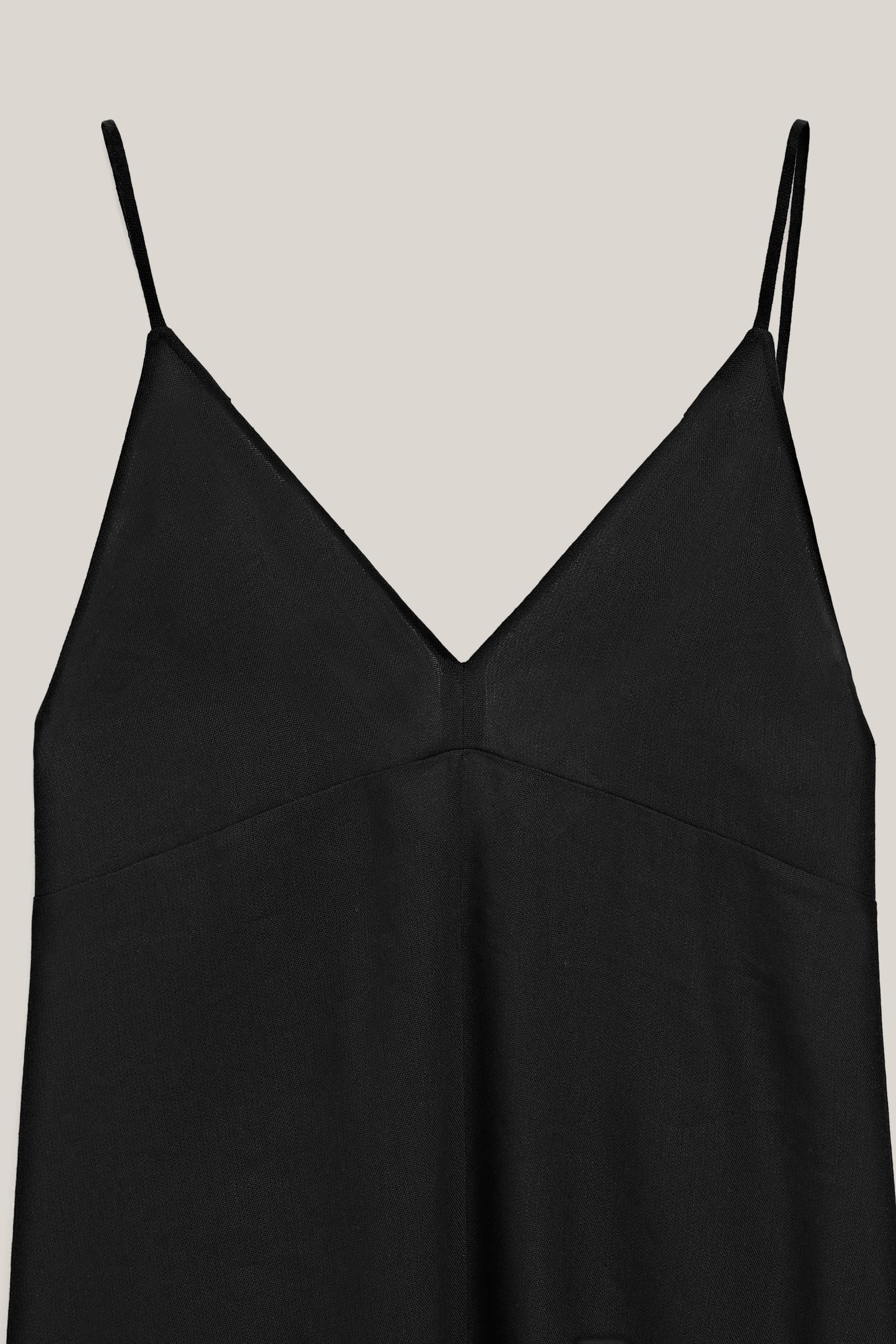 Flowing linen blend slip dress - LIMITED EDITION