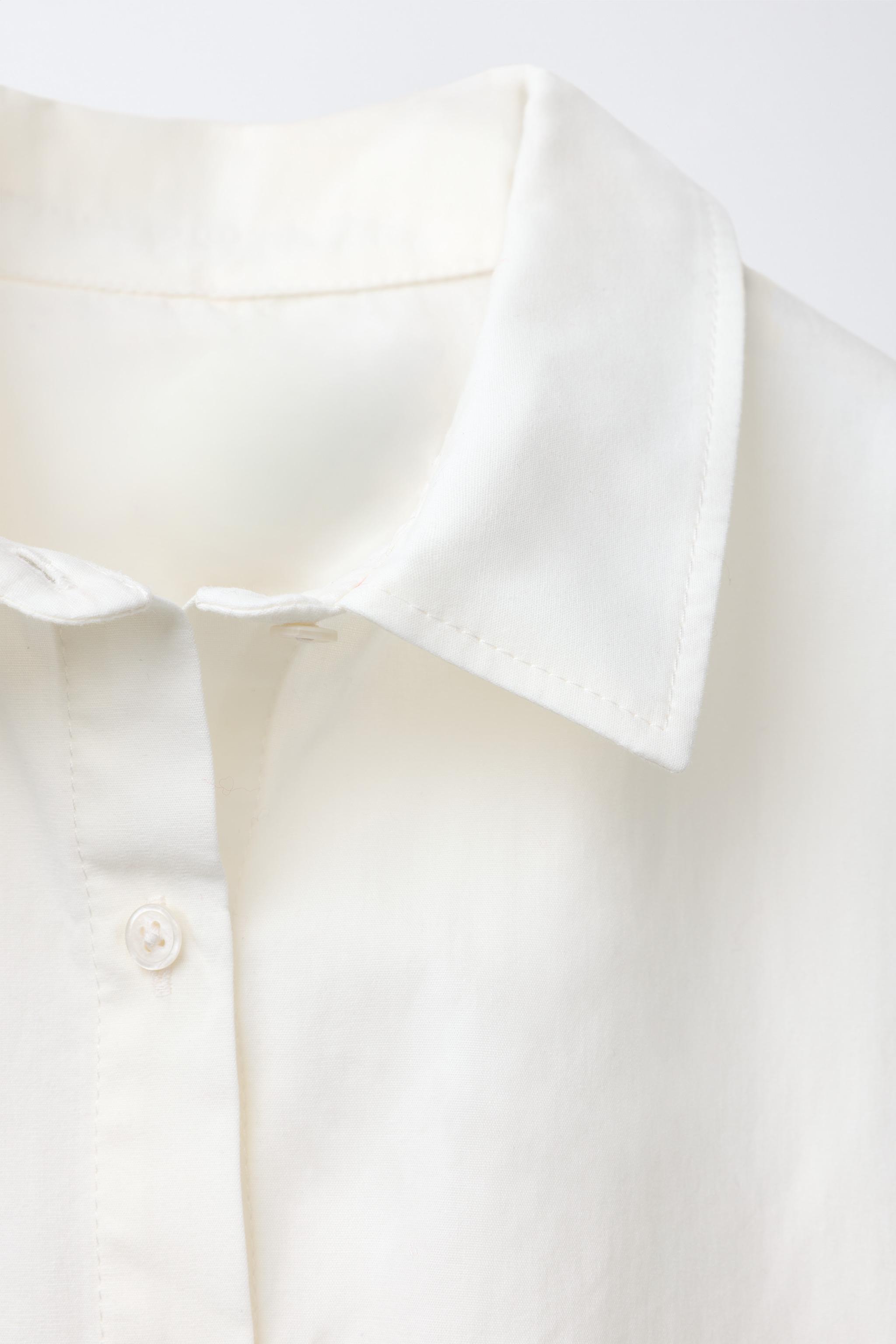 CHEMISE COURTE À FOULARD DÉTACHABLE
