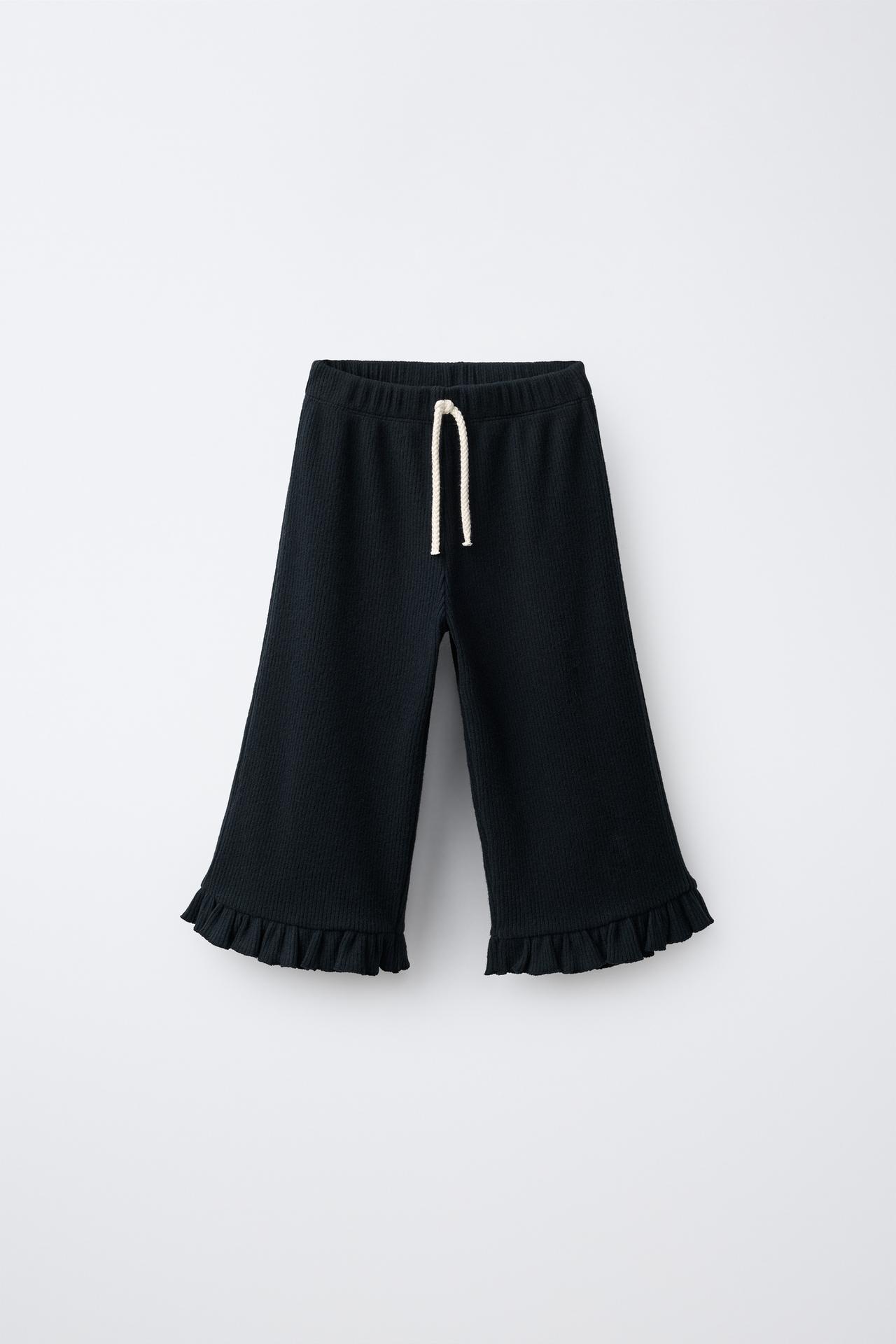 SOFT TOUCH FLARE PANTS — Anthracite grey