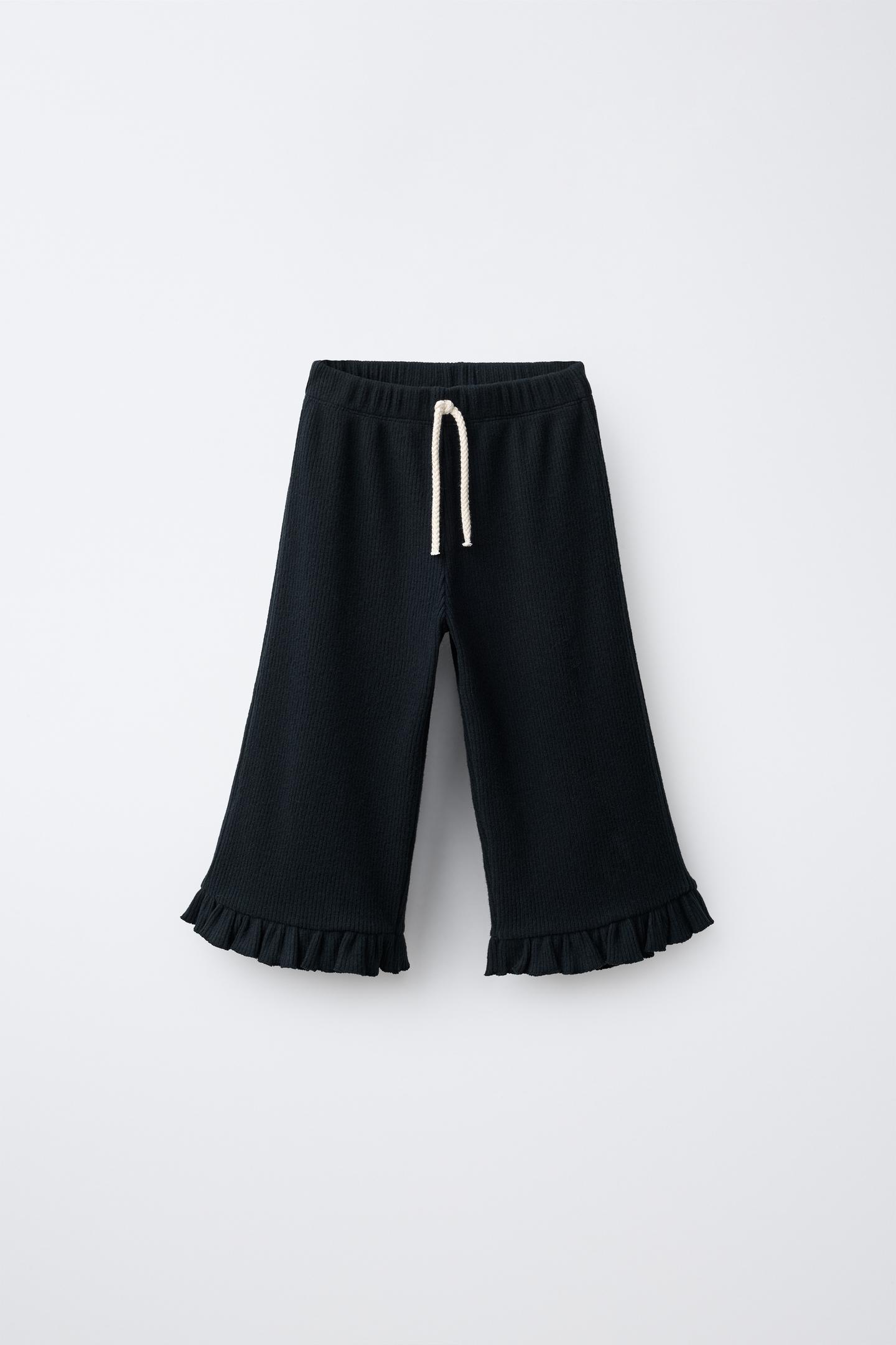 Детские брюки Zara Soft Touch Flare, цвет: Антрацитовый серый — фото 1