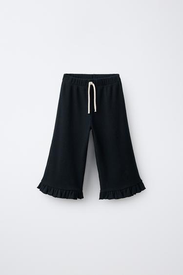 SOFT TOUCH FLARE PANTS — Anthracite grey 1