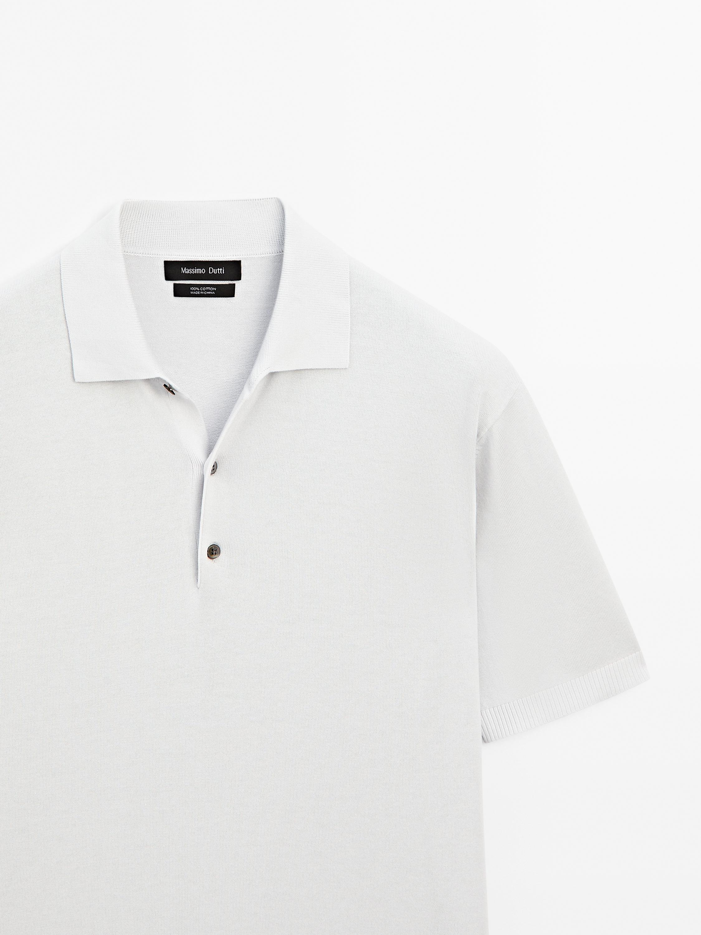 Polo en maille à manches courtes