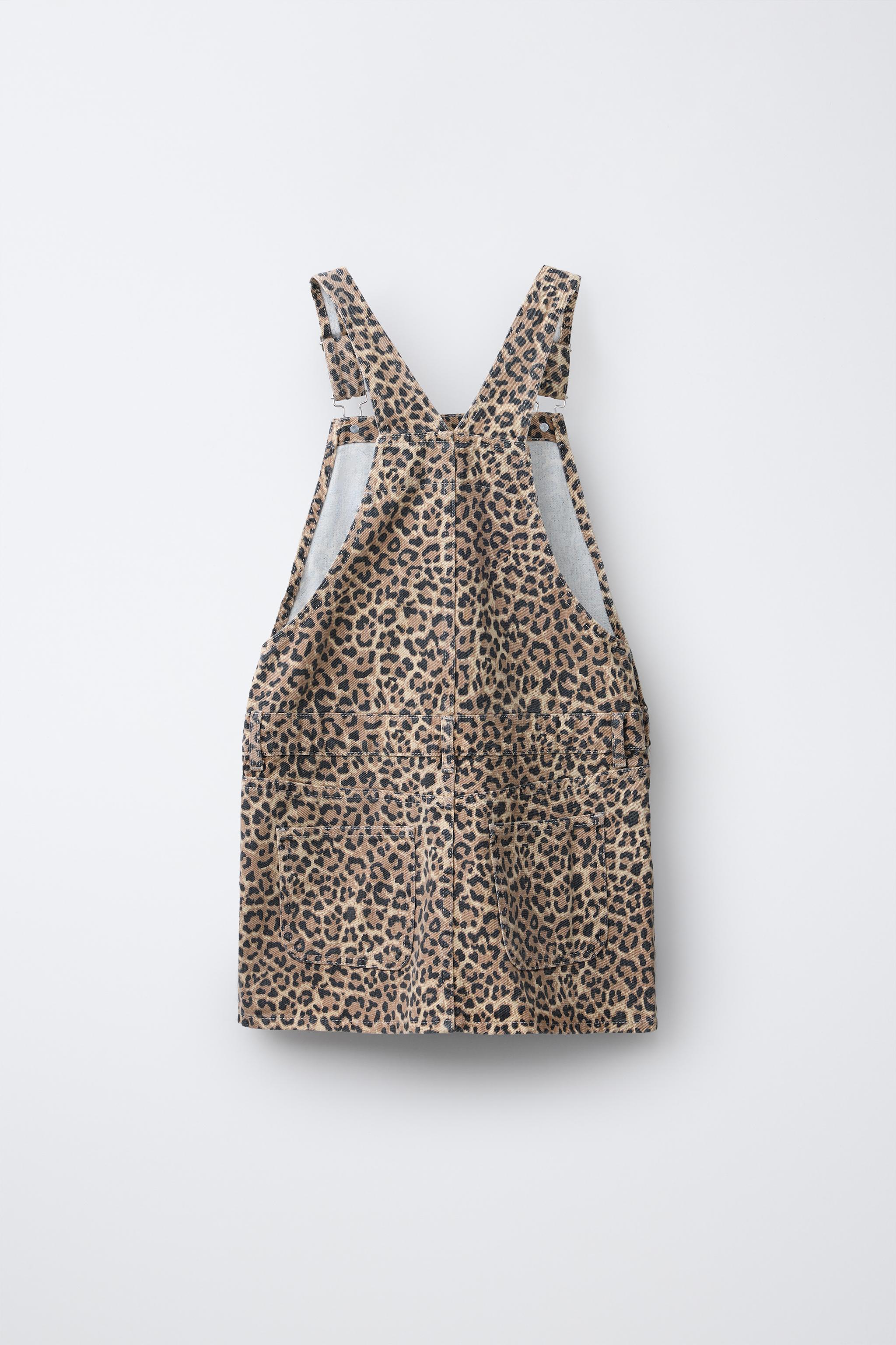 ANIMAL PRINT OVERALL DRESS