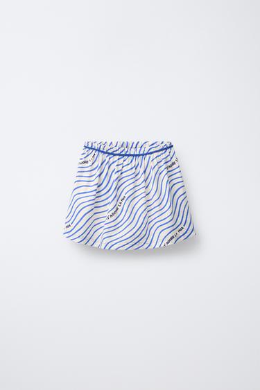 ROPE PRINT BERMUDA SKORT - Bluish by Zara - Image 0